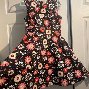 Kate Spade Casa Flora Poplin Fit and Flare midi Dress, Size 4